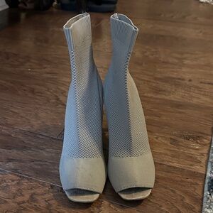 MIA Taupe Heeled Boots